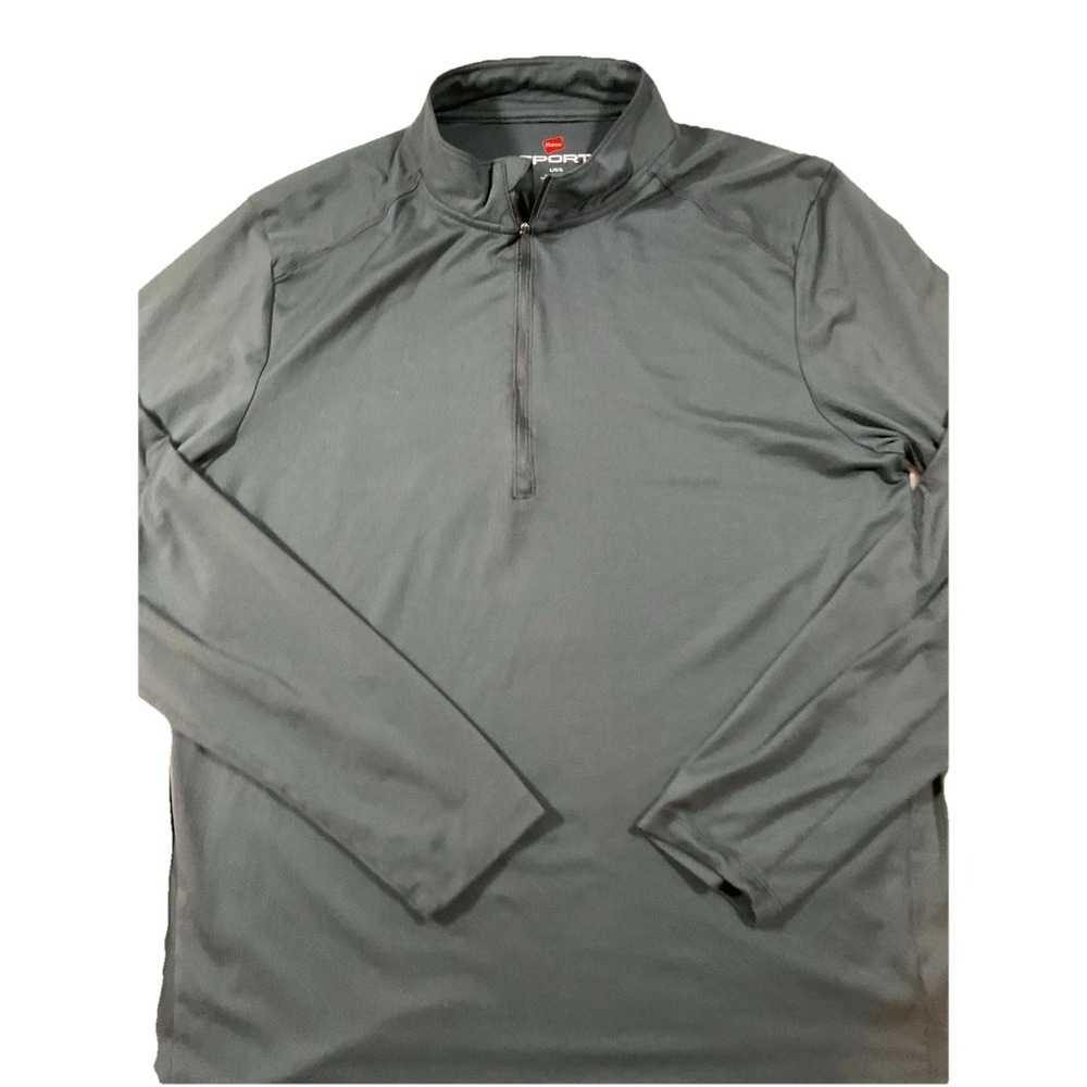 Hanes Sport‎ Men's Performance Quarter-Zip Pullover Sweatshirt Large H58